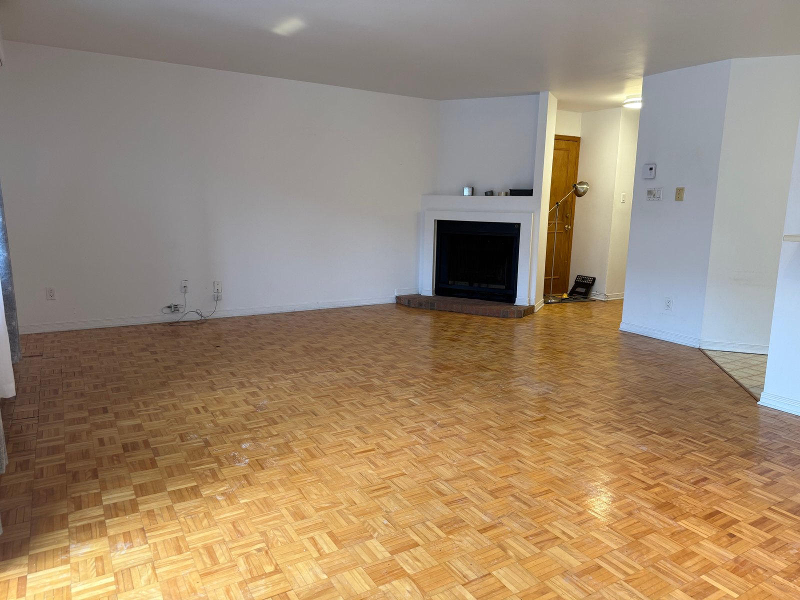 Living room before staging